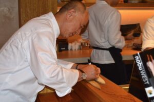 Chef Matsuhisa Nobu, Annika Urm 2017 NOBU Marbella Puente Romano