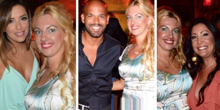 Eva Longoria, Amaury Nolasco, Maria Bravo with Annika Urm in Marbella 2016