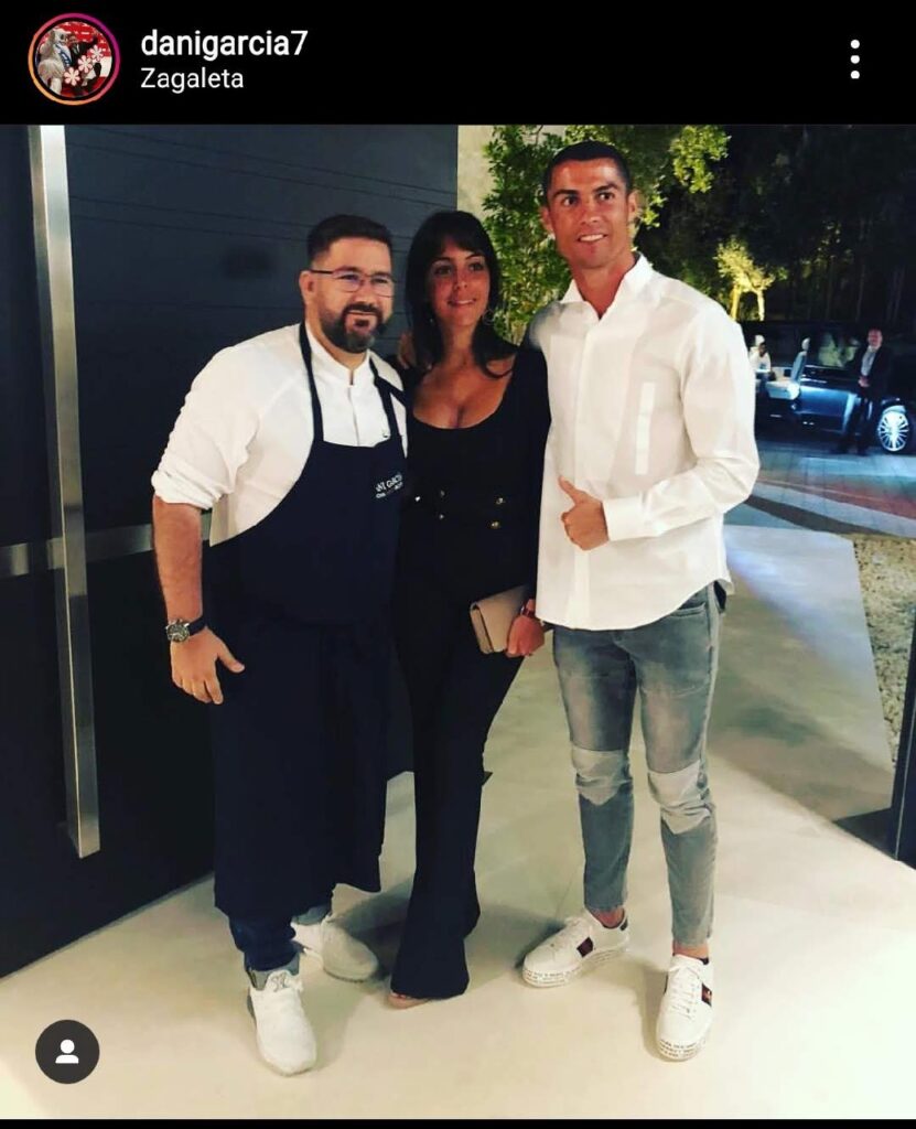 Dani Garcia is Cristiano Ronaldo’s private chef every time he visits Marbella