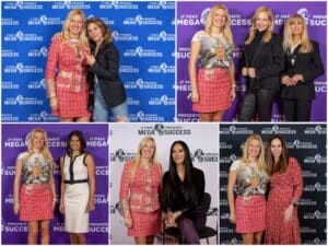Left 1st pic: Annika Urm and Jillian Michaels, 2nd pic: Annika Urm, Vivian Risi, Alexandra Wilkis Wilson, 3. Annika Urm and Andrea Navedo 4. Annika Urm, Kimora Lee Simmons 5. Moira Forbes editor-in-chief of Forbes
