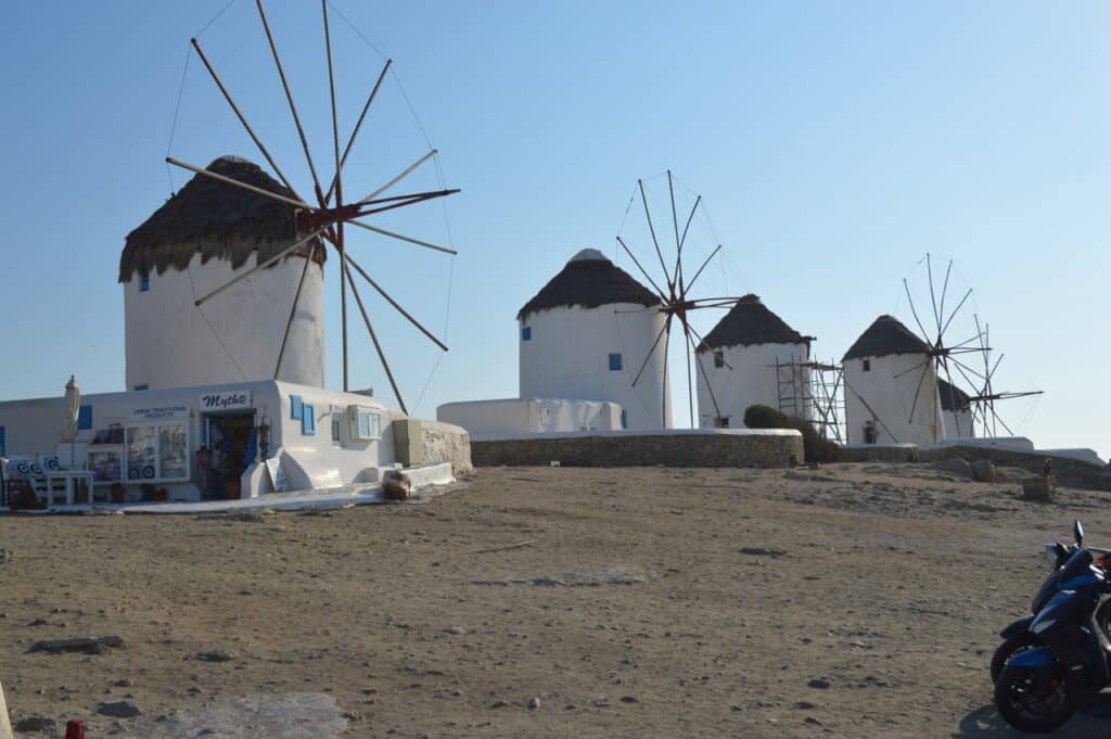 Windmills at Mykonos Town