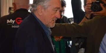 Meir Tepper and Robert De Niro during the exclusive press event at the Nobu Hotel Inauguration May 17, 2018