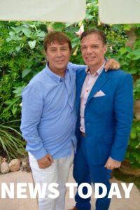 Derek Edmond and Geoff Whittaker Villa Moana Party