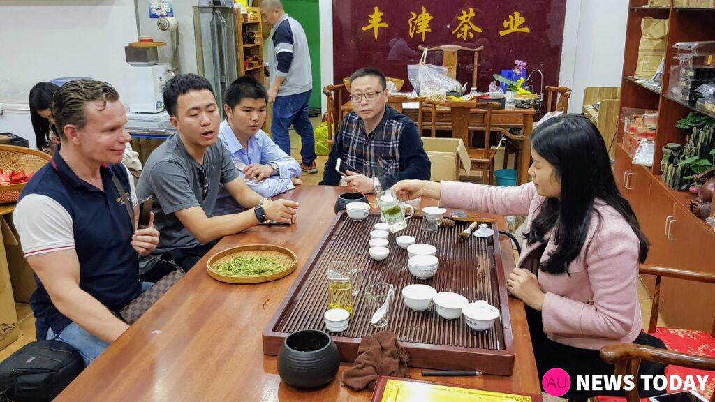 Drinking and tasing tea at Xiamen City 2018