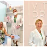 Dr Halina Latasiewicz and her daughter Eva (Manager) and Annika Urm at Vit&Drip Center Marbella Puerto Banus Source: i-marbella.com