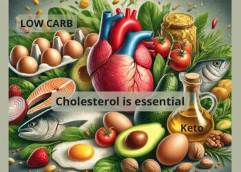 Healthy foods promoting low-carb diet. Cholesterol is Essential – Low Carb, Keto Diet by Annika Urm